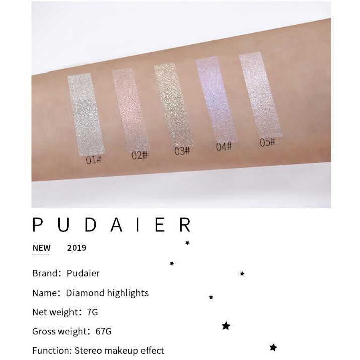 Phấn bắt sáng Pudaier 49g