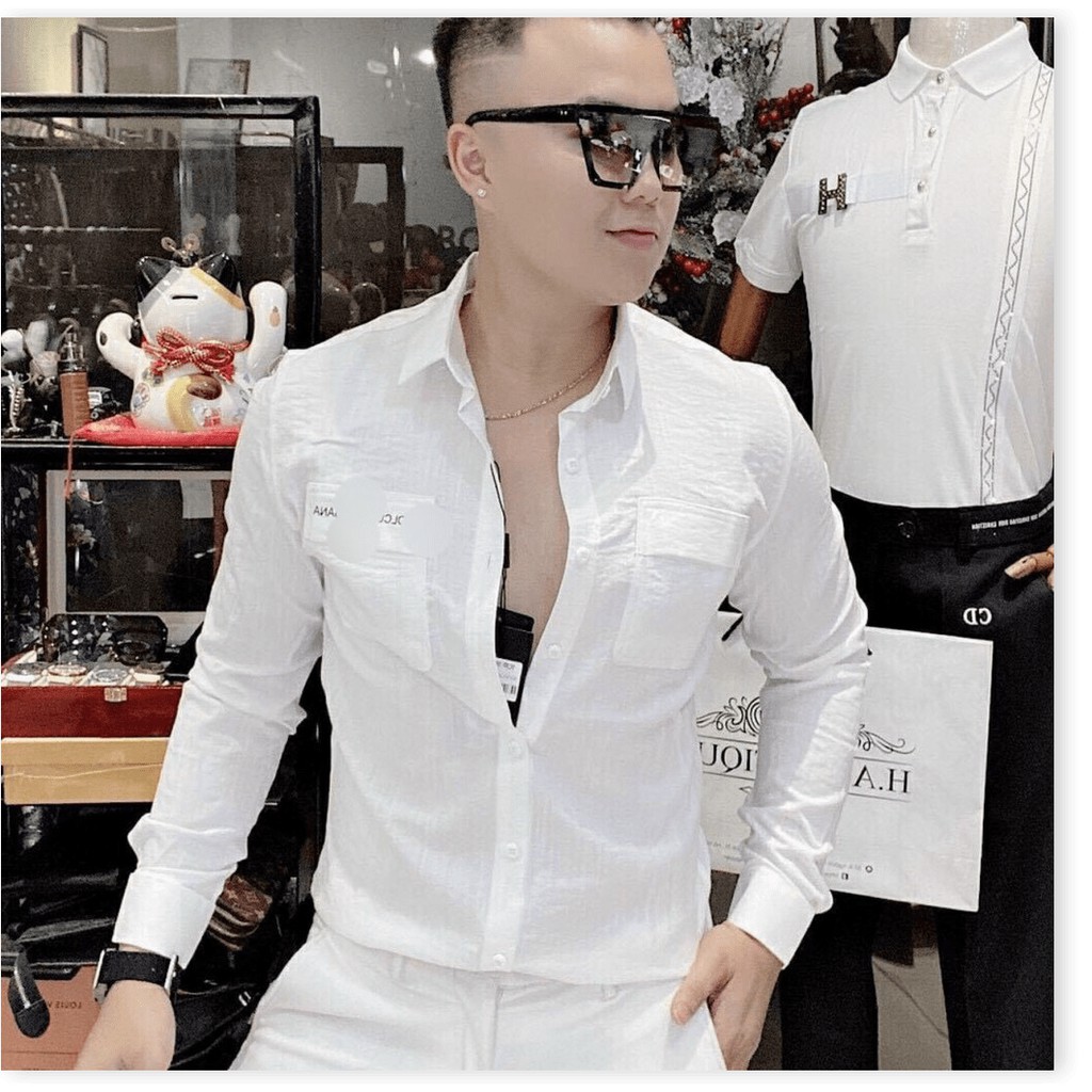 ÁO SƠ MI ĐŨI TAY DÀI,NHIỀU MÀU SẮC SINH ĐỘNG,HỌA TIẾT TRƠN NHƯNG VÔ CÙNG SANG TRỌNG THỜI TRANG MỚI KME