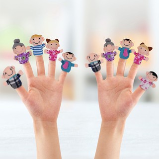 Family Member Finger Puppet Kids Toy 6 PCS