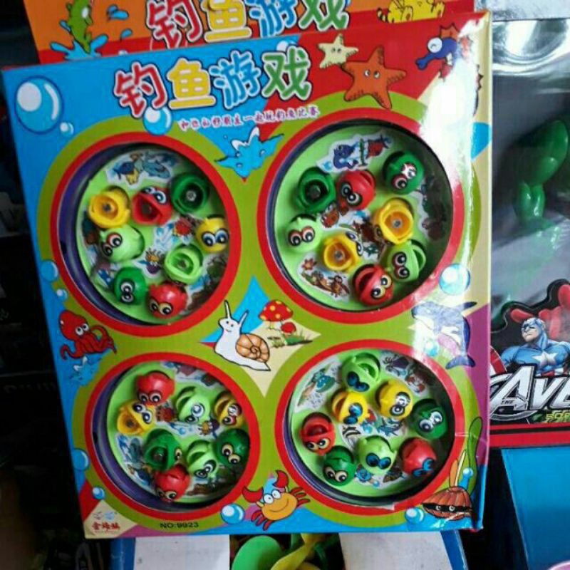 Bộ câu cá phát nhạc 4 hồ câu kèm pin