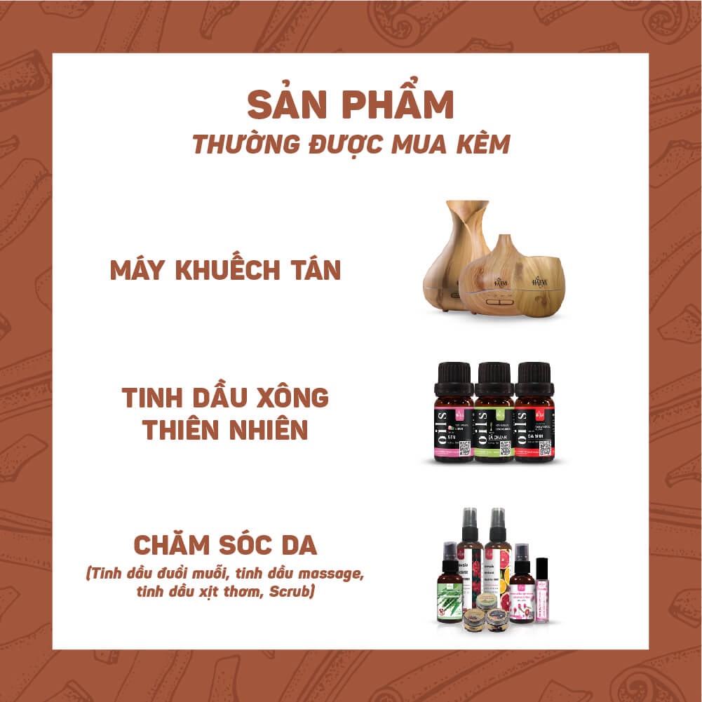 Tinh dầu xông Vỏ Quế Haeva Cao Cấp, 100% Thiên Nhiên, khử mùi hôi, giữ ấm cơ thể, giúp thư giãn, chai 10ml/30ml/100ml