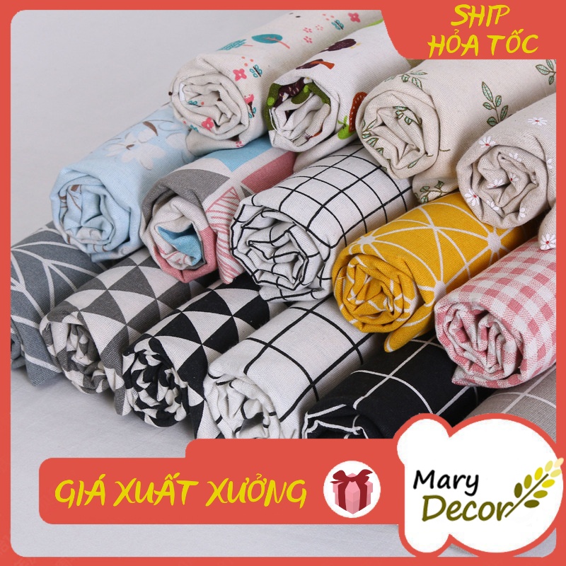 Vải Bố Canvas Decor Nhiều Mẫu Nhiều Size Làm Phông Nền Chụp Ảnh,Làm Đồ Thủ Công,Khăn Trải Bàn.. Quà tặng Noel