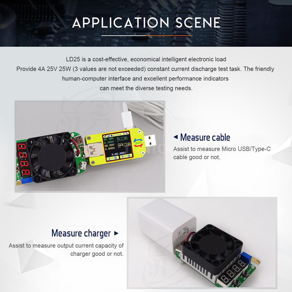 Bộ tải công suất đo dòng điện tùy chỉnh LD35 USB chất lượng cao