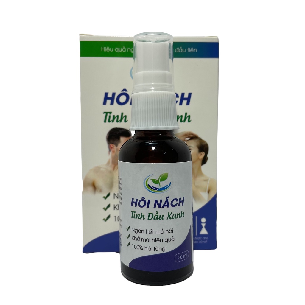 Xịt Khử Mùi Hôi Nách Tinh Chất Thiên Nhiên Hương Nhài Chai 30ml, Hàng Chính Hãng Tinh Dầu Xanh Hiệu Qủa Kéo Dài