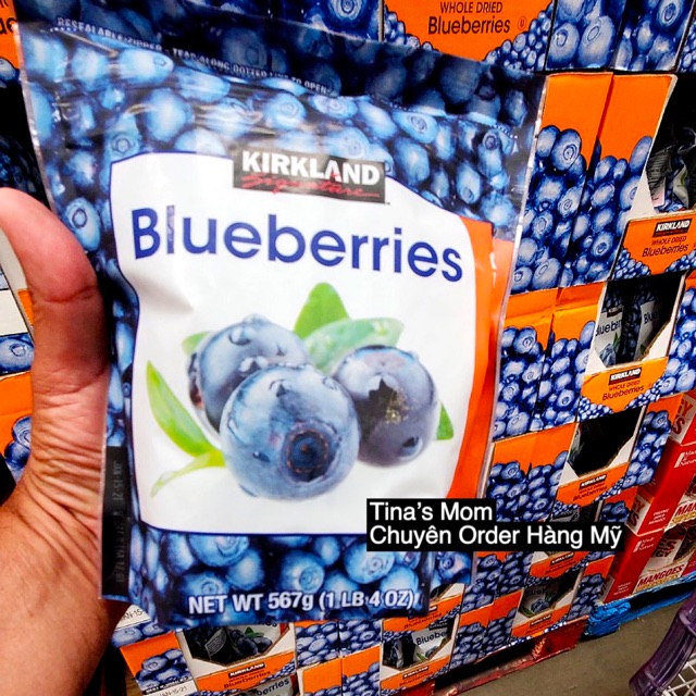 Quả Việt Quất Sấy Khô của Kirkland Signature Blueberries Mỹ - Sấy Tự Nhiên - Không thêm đường