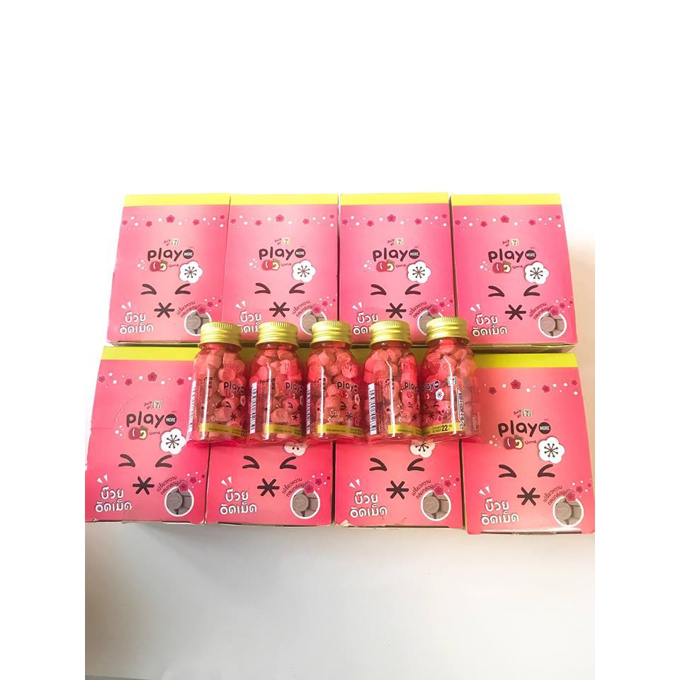 TỔNG HỢP 5 LOẠI KẸO THE DƯA HẤU BẠC HÀ PLAY LOẠI HỦ NHỎ 22g-Thái Lan