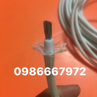 Dây điện chịu nhiệt ,bọc amiang chịu nhiệt ,chống cháy 1x4mm giá /1m