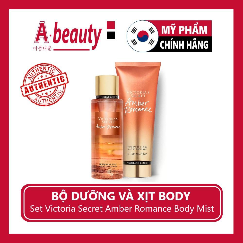 Bộ Dưỡng Thể Body và Xịt Thơm Toàn Thân Victoria Secret hương nước hoa - KING COSMESTICS