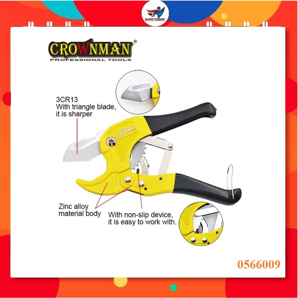 Kéo cắt ống nước Crownman 0580378 - 0566008