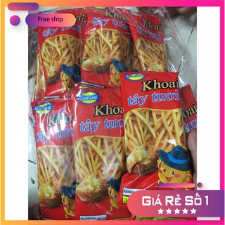 (Lẻ) 1 Gói Khoai Tây Tươi GiaiGiai Freeship Snack khoai tây tươi chiên giòn GiaiGiai ,vừa ngon vừa rẻ