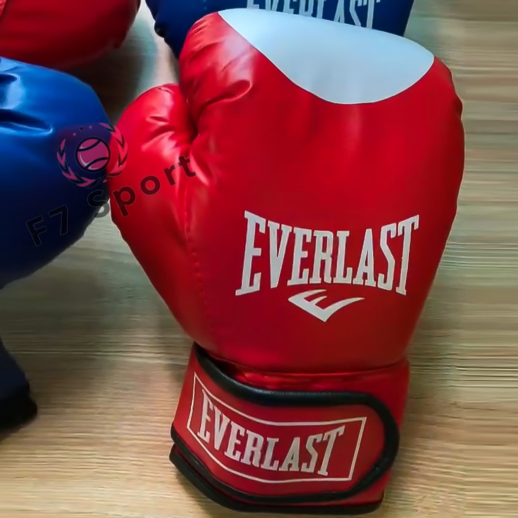 Găng tay boxing người lớn everlast , Bao tay đấm bốc giả da cao cấp thiết kế tối ưu về kích cỡ (sezi đại) F7 Sport