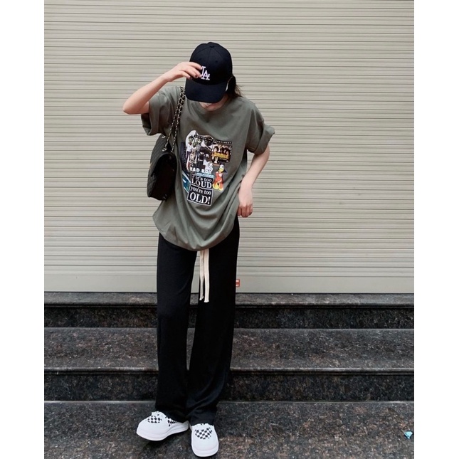 Quần ống xuông nữ chất len tăm mát - hàng có sẵn