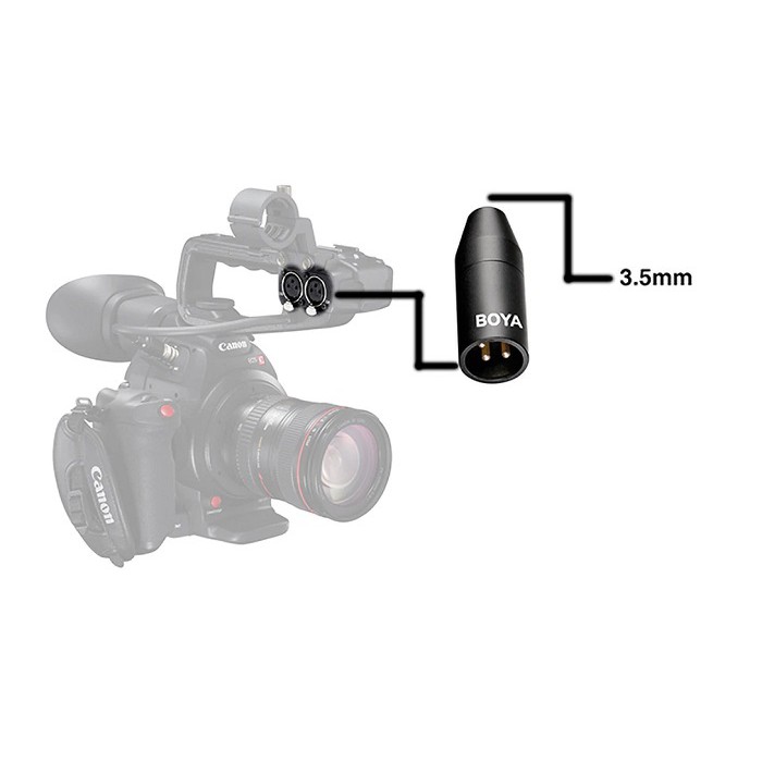 Adapter chuyển đổi 3.5mm sang XLR BOYA 35C-XLR PRO