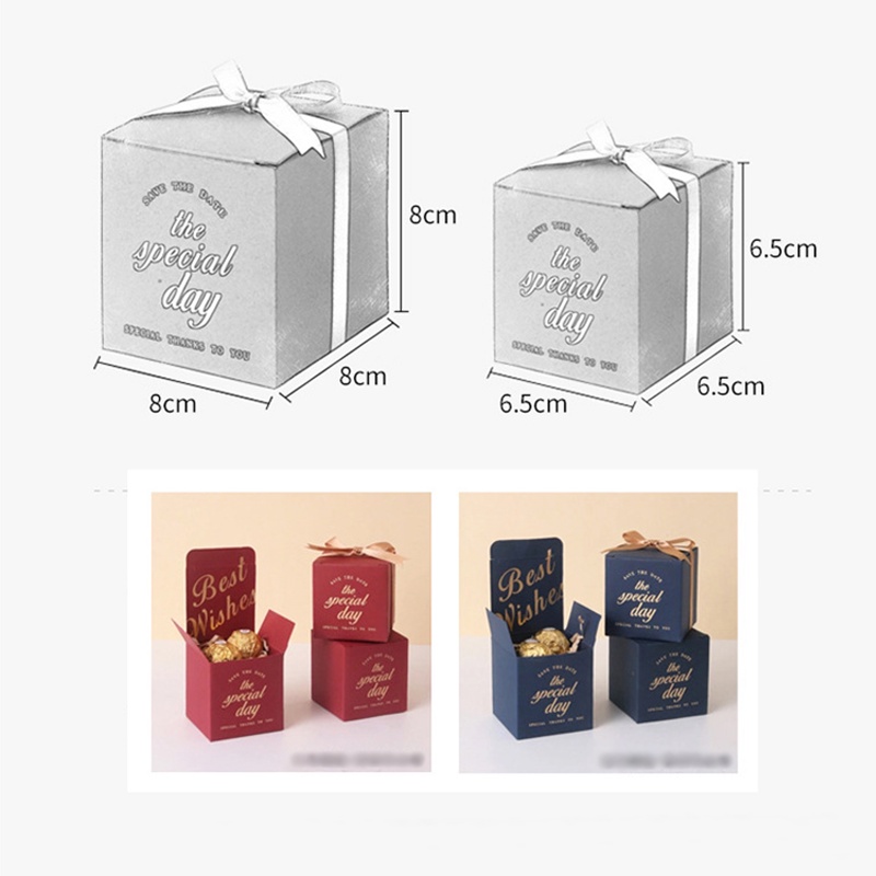 1 hộp đựng kẹo socola có ruy băng trang trí cho ngày lễ tình nhân