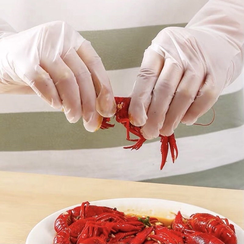 Găng tay ni lông VictoriaBay set 100c gang tay làm bếp vệ sinh siêu dai chất liệu TPE không mùi