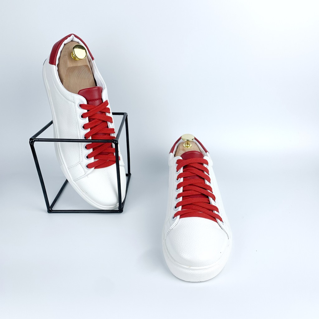Giày Sneaker Nam  trắng  Da sần Cao Cấp Phủ Lớp NANO Chống Thấm G180