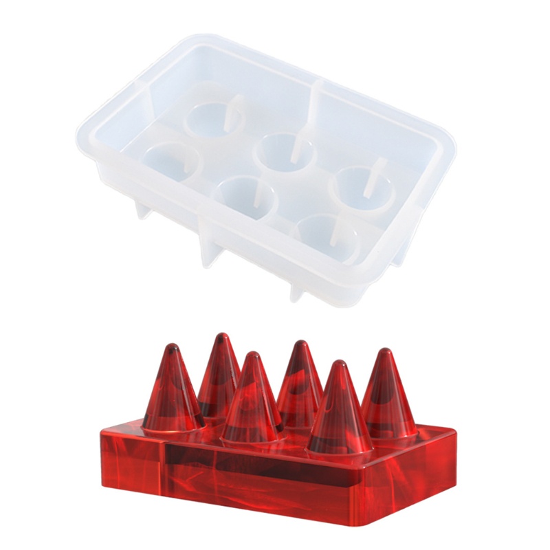 Khuôn Silicone Làm Giá Đỡ Trưng Bày Nhẫn Hình Nón