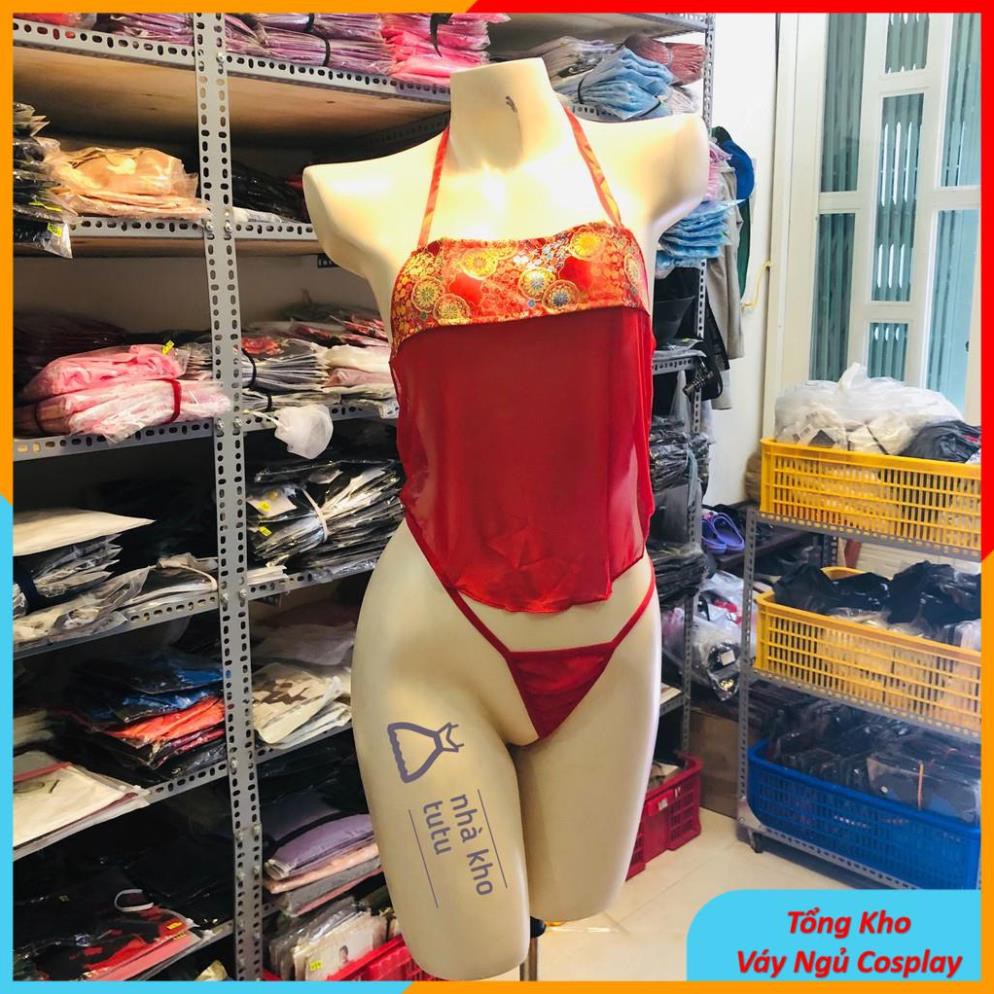 Bộ Đồ Ngủ Cosplay Tân Nương Cổ Trang - Võ Tắc Thiên Choàng + set Yếm Siêu mịn đẹp | BigBuy360 - bigbuy360.vn