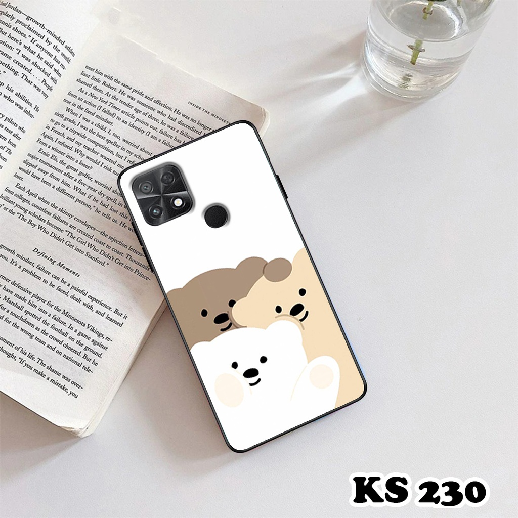 Ốp lưng Poco C40 4G - Ốp in hình gấu bear ngộ nghĩnh