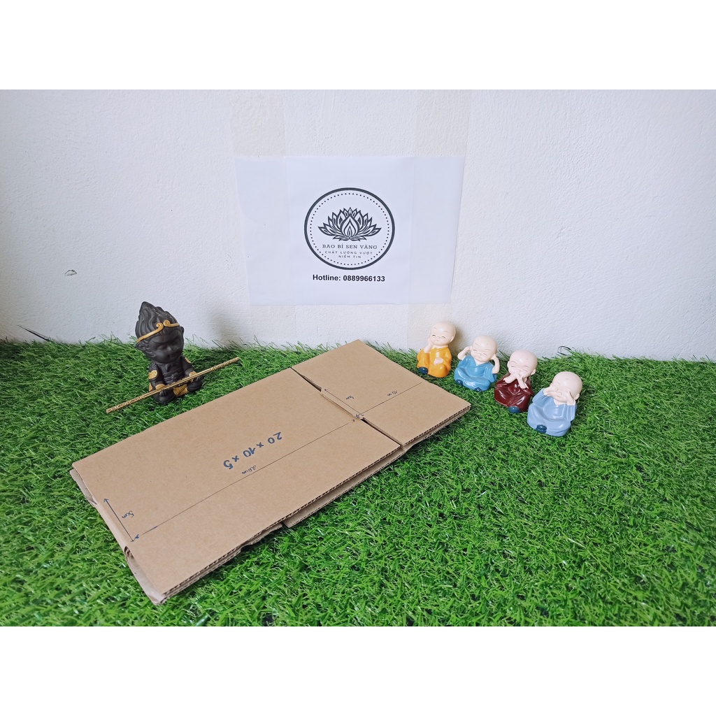 10 Hộp carton 20*10*5❣️ Hộp ship cod đối khẩu,3 lớp