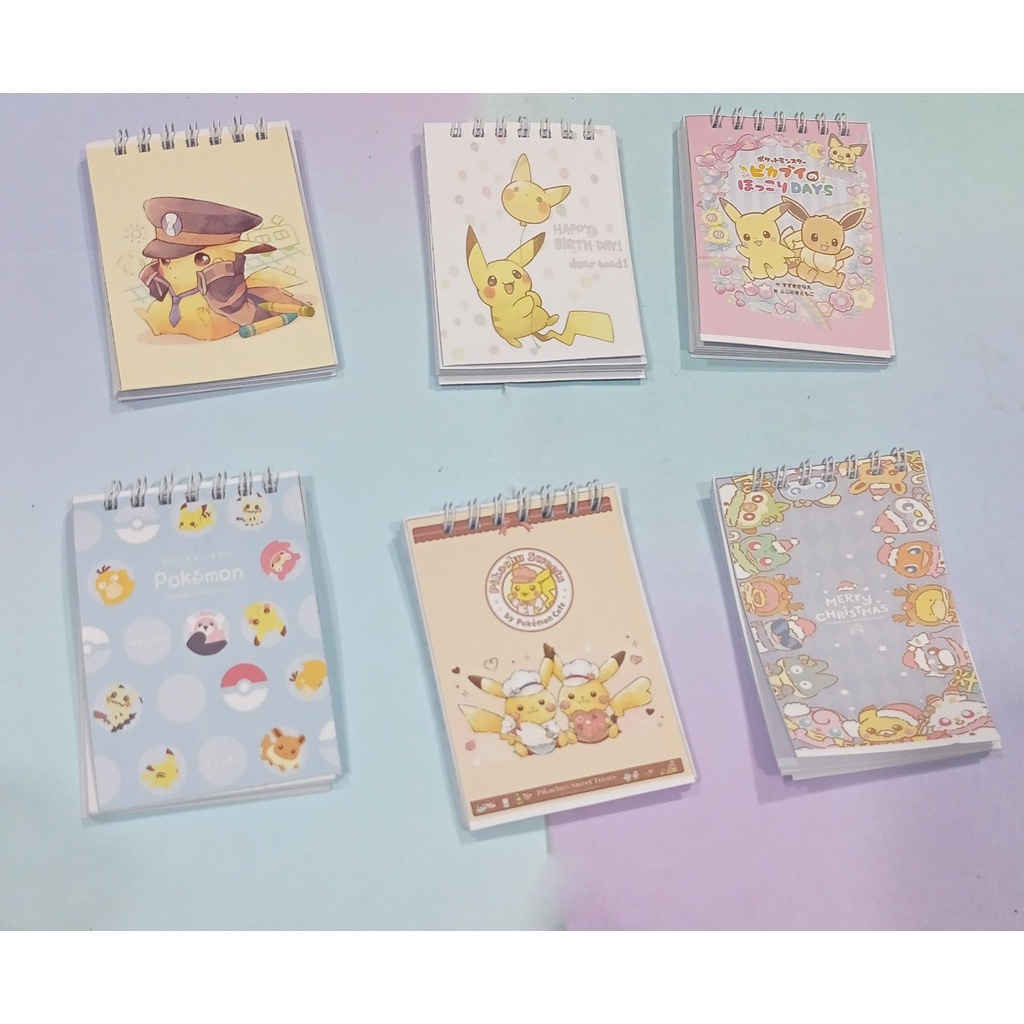 Sổ lò xo mini sanrio LXD48 chuột vàng A7 100 trang sổ note dễ thương