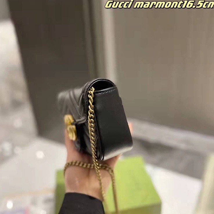 Túi Đeo Chéo Thêu Trái Tim Phong Cách Mới 2023 Mini 16.5cm Không Kèm Hộp Quà GG777777