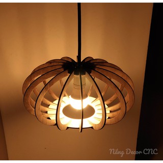 ĐÈN GỖ TREO TRANG TRÍ MỘC MẠC