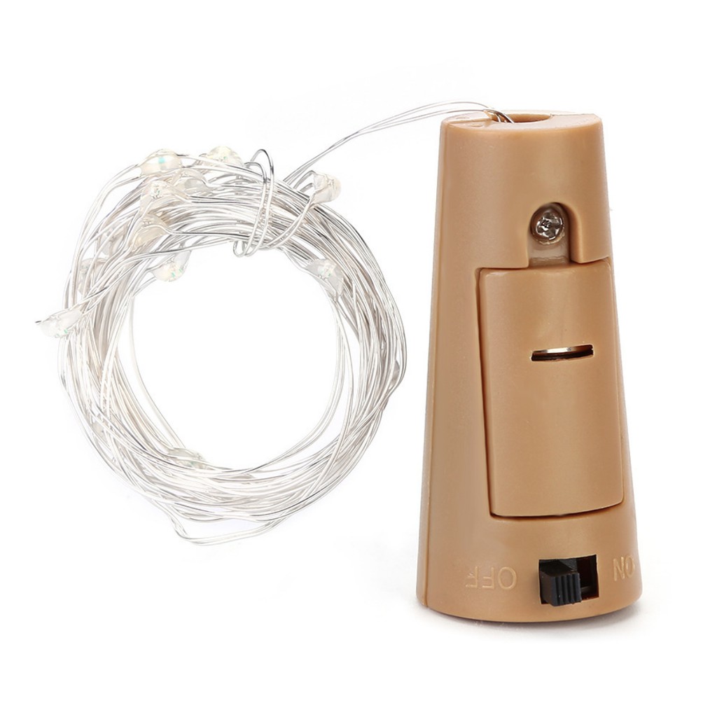 Đèn Led Dùng Pin Hình Nắp Chai Trang Trí Dài 2M Chống Nước Ánh Sáng Dịu