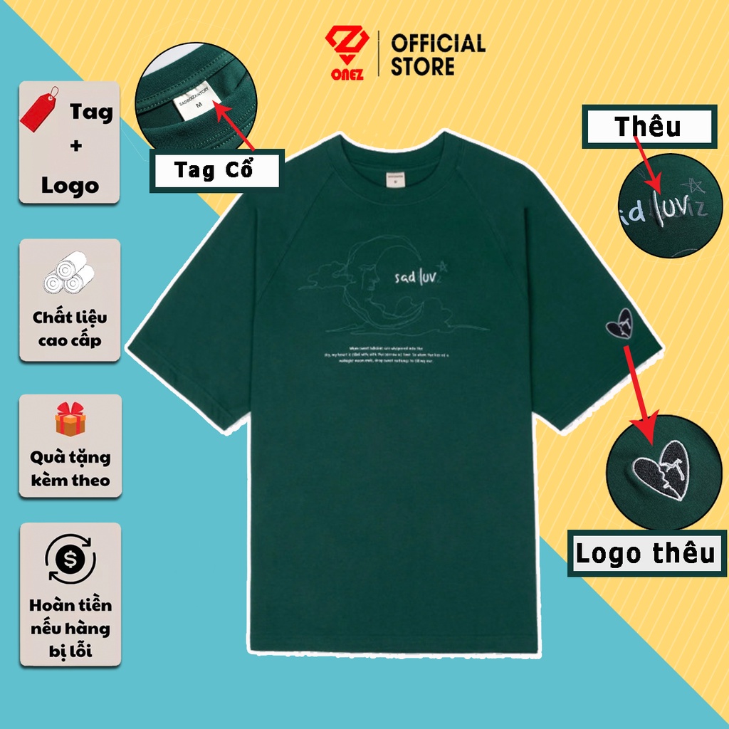 Áo Thun SADBOIZ SADLUV Tee Valentine Couple, Sad Boiz Sadlove Luv Tay Lỡ Form Rộng Unisex Full