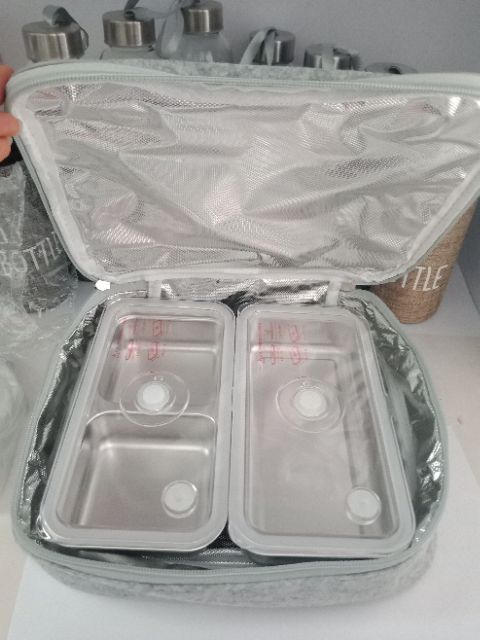 (TẶNG THÌA ĐŨA INOX, TÚI GIỮ NHIỆT 2 KHAY INOX) HỘP CƠM CẮM ĐIỆN CAO CẤP BEAR DHF-B10J2 | BigBuy360 - bigbuy360.vn