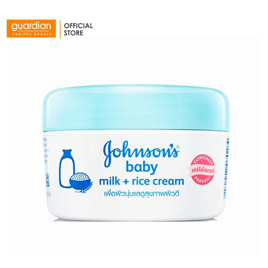 Kem dưỡng da chứa sữa &amp; gạo Johnson Baby (50g)