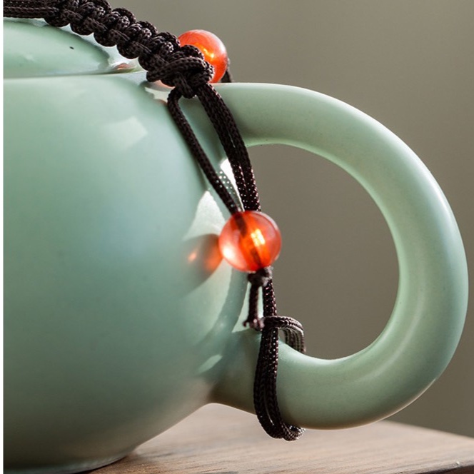 Bộ Ấm Chén Trà Du Lịch 2 Chén - Túi Xách Giấy Đẹp - Màu trắng 2 chén