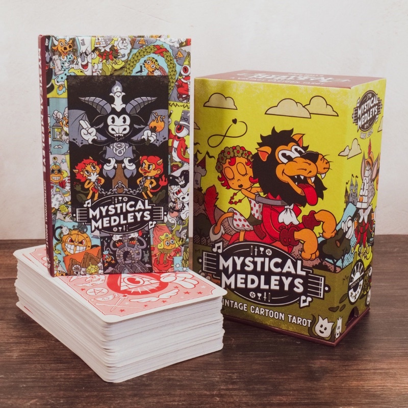 Bộ bài Mystical Medleys: A Vintage Cartoon Tarot  - Order trực tiếp Amazon US
