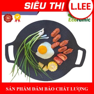 CHẢO ĐÁ NƯỚNG CHỐNG DÍNH ECORAMIC HÀN QUỐC XUẤT KHẨU - tặng KDR p/s 100g