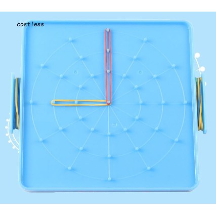 Bảng đinh/ bảng chun 2 mặt 16x16cm cho bé học tạo hình