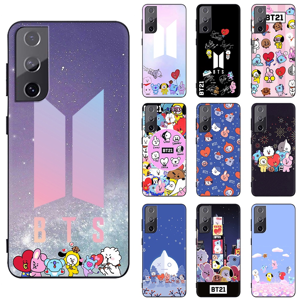 Ốp điện thoại họa tiết BT21 cho Samsung S20 Ultra S21 Plus S21 Ultra S21 Fe S21