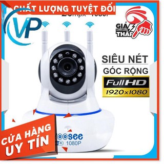 (Thiết bị) [ GIÁ HUỶ DIỆT] Camera Wifi Không Dây Yoosee 3 Râu 2.0 FULL 1080P DTGH