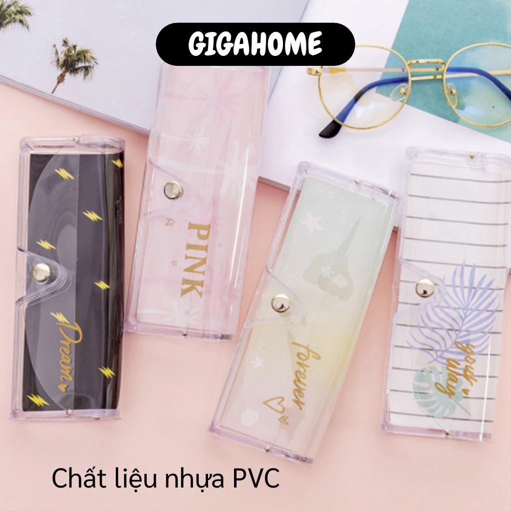 Hộp Đựng Kính GIGAHOME Túi Đựng Kính Mát, Gương Trong Suốt In Họa Tiết Dễ Thương. 6769