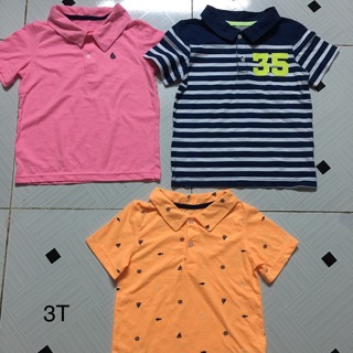 combo 4 áo bé trai carter có cổ