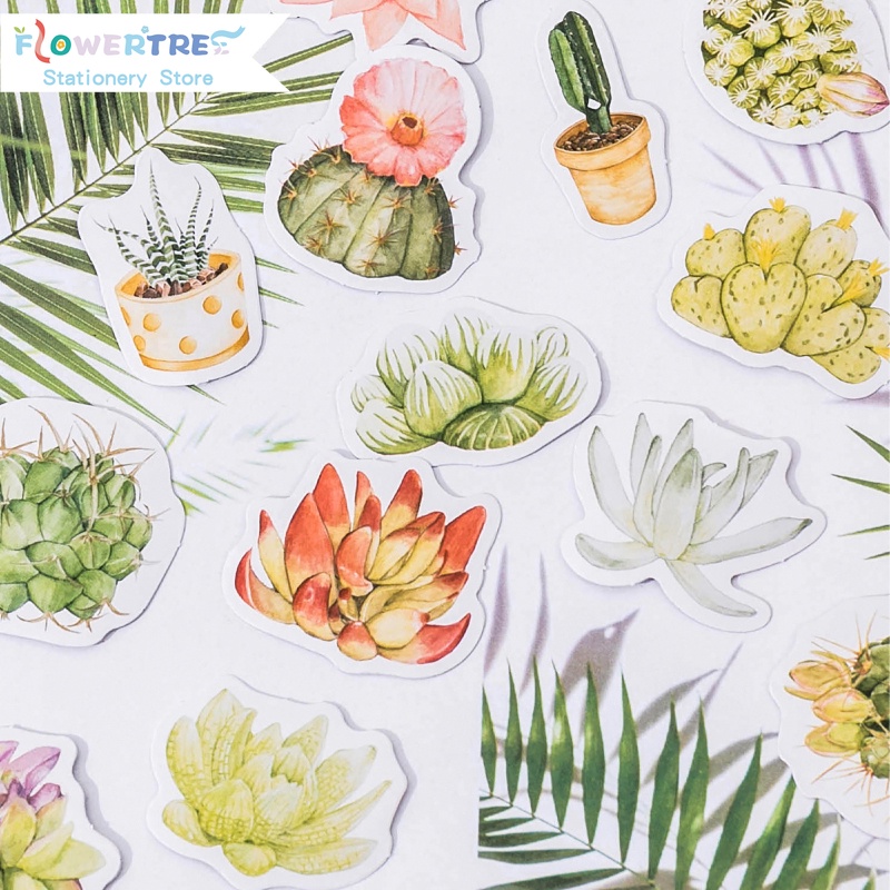 Flowertree Set 45 Sticker Dán Trang Trí Sổ Lưu Niệm