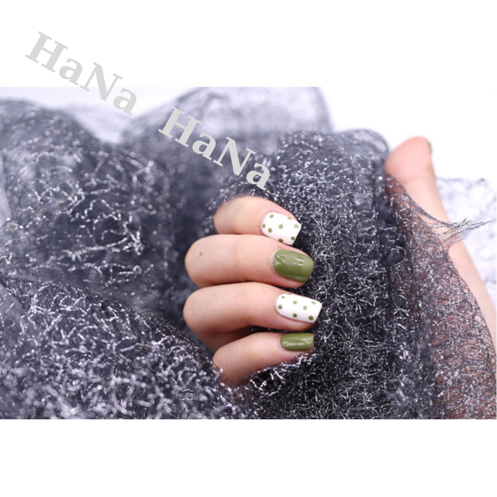 Lưới ren Đen kim tuyến chụp ảnh mẫu, lưới ẩn nail