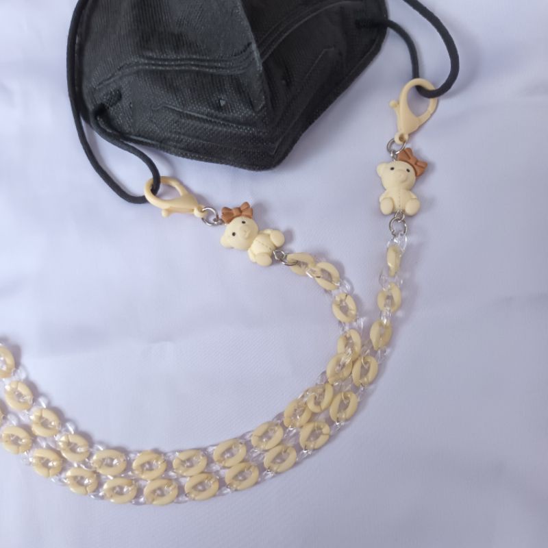 Dây đeo khẩu trang chống rớt kiểu Hàn hình gấu dễ thương mã DG23