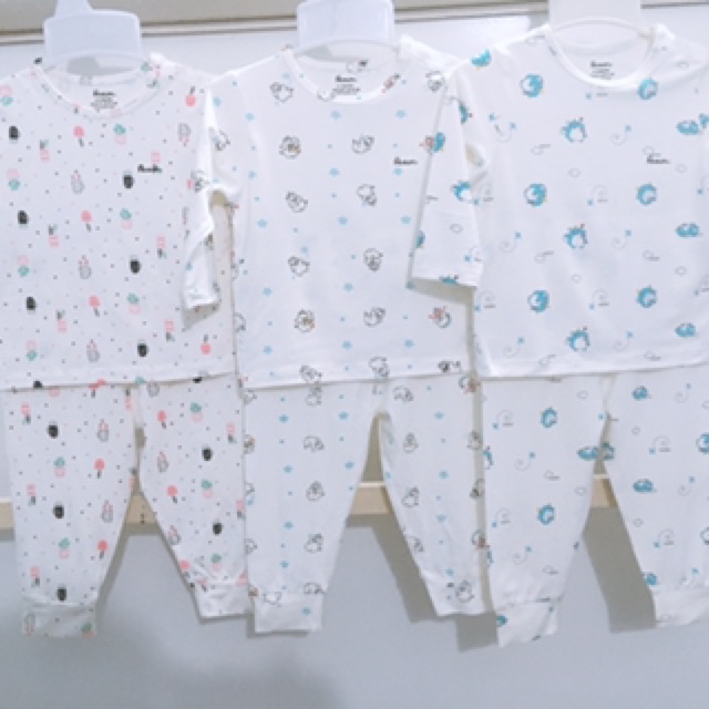 [Chính Hãng] Bộ Quần Áo Tay Dài Nút Vai Họa Tiết Thun Sợi Tre Avaler Mẫu 072019 Cho Bé 5-14kg