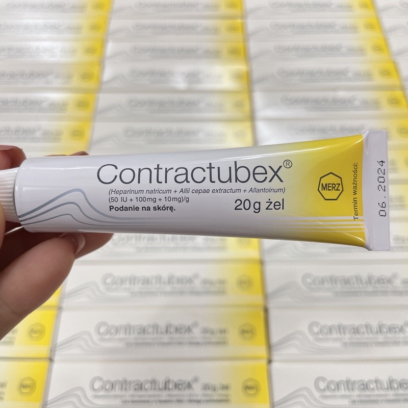 Kem sẹo Contractubex, kem mờ sẹo thâm, sẹo lồi, sẹo lõm, sẹo mụn [Bản Đức xuất Ba Lan đủ bill]