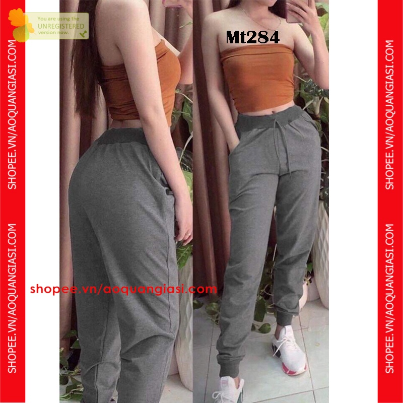 Quần jogger thể thao trơn MT284