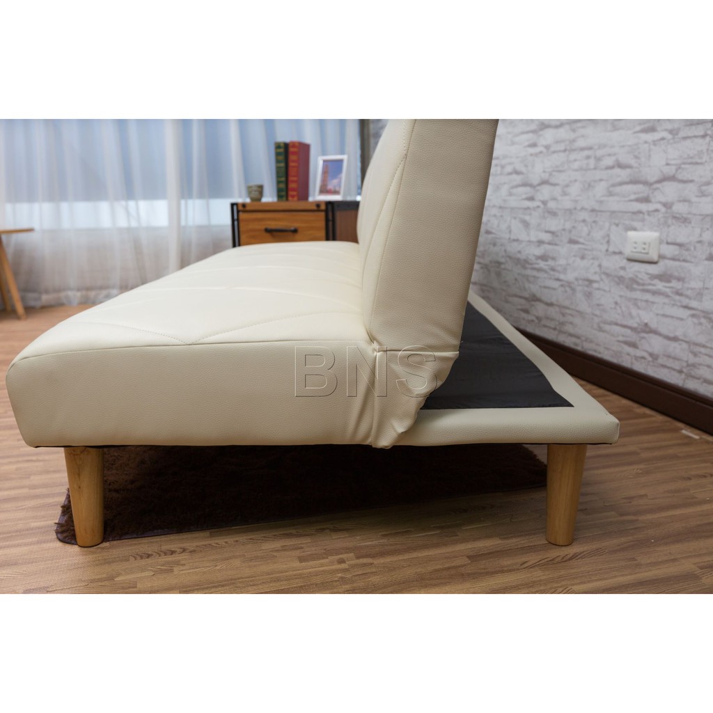 Ghế sofa giường đa năng BNS 2018 DA MÀU KEM 178*88*36