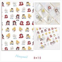 Tổng hợp stikcer dán móng hình gấu, buom, hoa