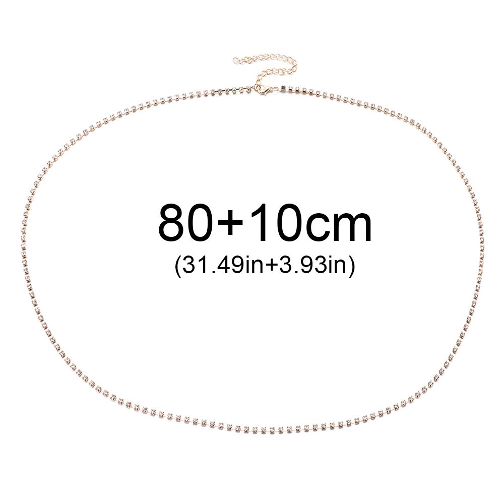 Dây chuyền đeo bụng bằng hợp kim nhiều màu sắc thời trang sành điệu cho nữ