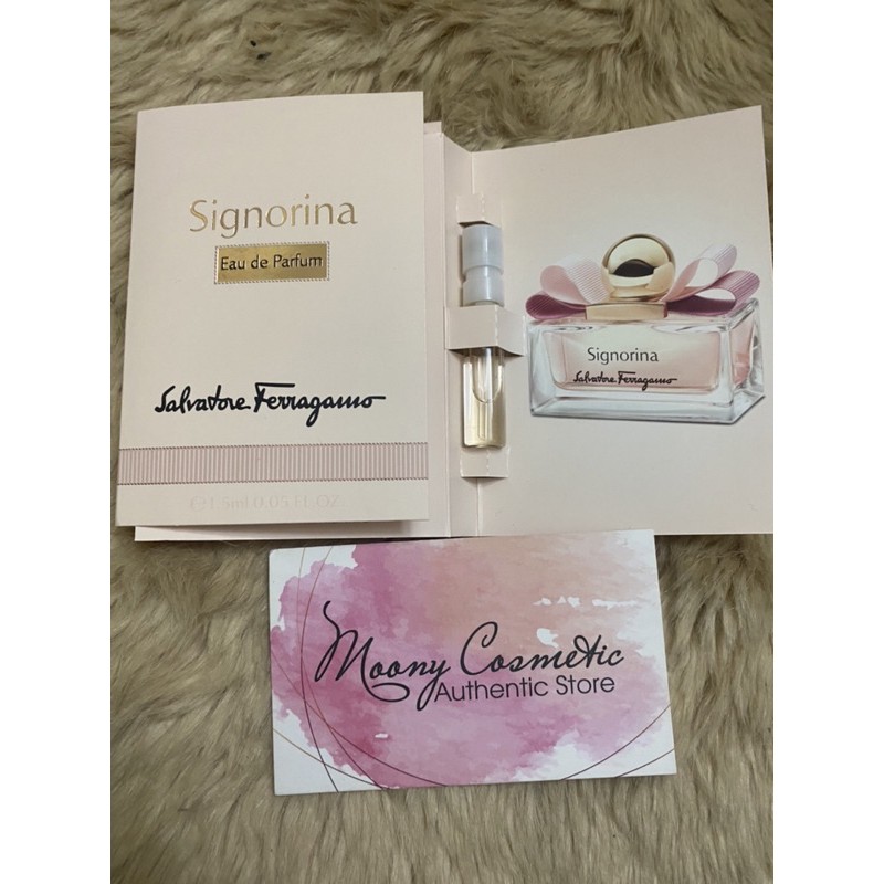 Vial Mẫu thử nước hoa nữ Salvatore Ferragams Signorina Misteriosa/Ribelle edp 1.5ml Italy