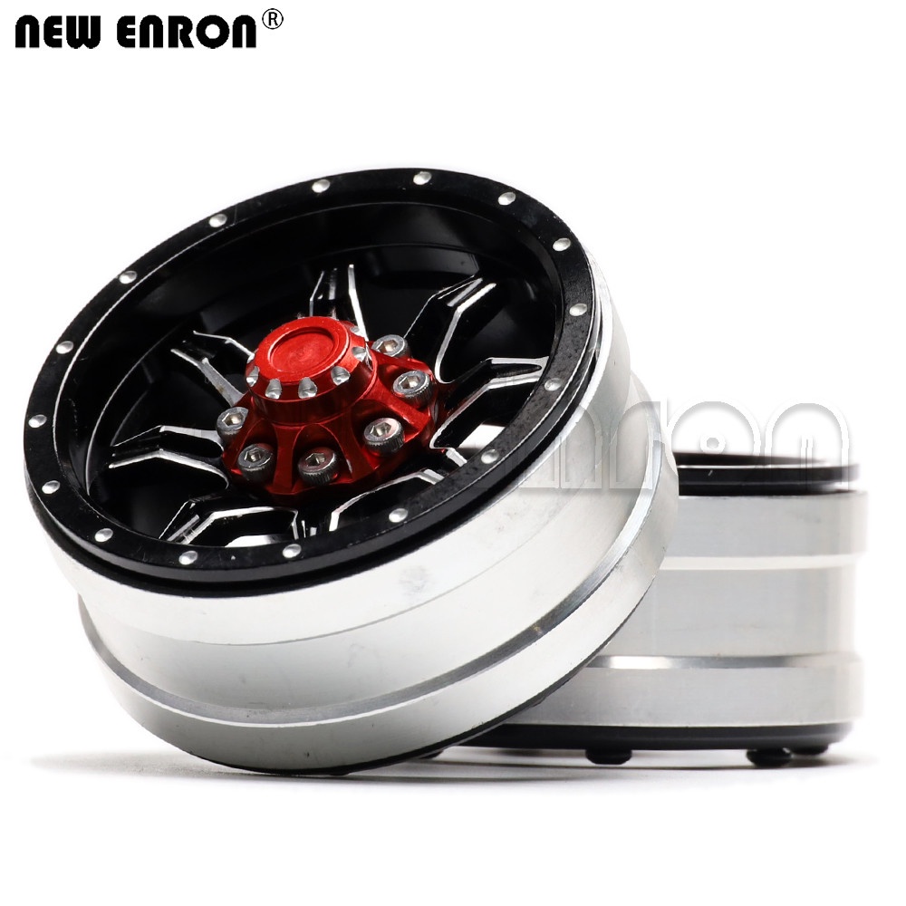 1Pcs Bánh xe hạt nhôm 1,9 inch Hub RC Vành cho 1/10 RC Car Crawler Axial 90046 Traxxas TRX-4 AXI03007 Bronco D110 F350